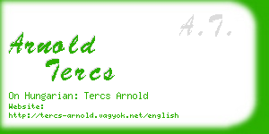arnold tercs business card
